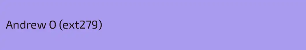 Andrew O (ext279)